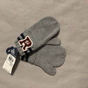 Polo Ralph Lauren Mittens Boys Size 2T-4T Gray/Navy Blue